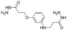 N-[3-(3-hydrazino-3-oxopropoxy)phenyl]-beta-alaninohydrazide Struktur