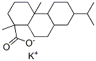 potassium tetradecahydro-7-isopropyl-1,4a-dimethylphenanthren-1-carboxylate Struktur