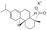 potassium [1R-(1alpha,4abeta,4balpha,10aalpha)]-1,2,3,4,4a,4b,5,9,10,10a-decahydro-7-isopropyl-1,4a-dimethylphenanthren-1-carboxylate Struktur