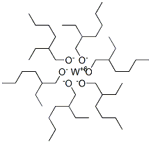 tungsten hexakis(2-ethylhexanolate) Struktur