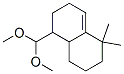 5-(dimethoxymethyl)octahydro-1,1-dimethylnaphthalene Struktur