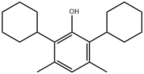 2,6-dicyclohexyl-3,5-xylenol Struktur