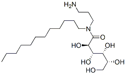 N-(3-aminopropyl)-N-dodecyl-D-gluconamide Struktur