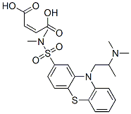 10-[2-(dimethylamino)propyl]-N,N-dimethyl-10H-phenothiazine-2-sulphonamide maleate Struktur