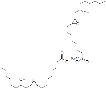 barium bis[3-(2-hydroxyoctyl)oxiran-2-octanoate] Struktur