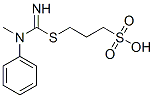 3-[[imino(methylphenylamino)methyl]thio]propanesulphonic acid Struktur