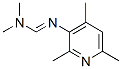 N,N-dimethyl-N'-(2,4,6-trimethyl-3-pyridyl)formamidine Struktur