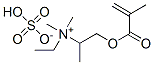 methyl 2-[(2-methyl-1-oxoallyl)oxy]-1-methylethyltrimethylammonium sulphate  Struktur