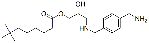 3-[[[4-(aminomethyl)phenyl]methyl]amino]-2-hydroxypropyl neodecanoate  Struktur