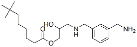 3-[[[3-(aminomethyl)phenyl]methyl]amino]-2-hydroxypropyl neodecanoate  Struktur