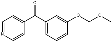 [3-(METHOXYMETHOXY)PHENYL](PYRIDIN-4-YL)METHANONE Struktur