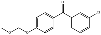 (3-CHLOROPHENYL)[4-(METHOXYMETHOXY)PHENYL]METHANONE Struktur