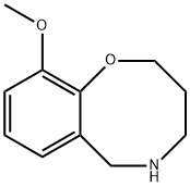 10-Methoxy-3,4,5,6-tetrahydro-2H-benzo[b][1,5]oxazocine Struktur