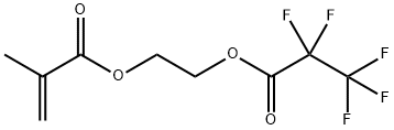 2-[(2,2,3,3,3-Pentafluoropropanoyl)oxy]ethyl 2-methylprop-2-enoate, 2-(2,2,3,3,3-Pentafluoro-1-oxopropoxy)ethyl methacrylate Struktur