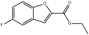 ETHYL 5-FLUORO-1-BENZOFURAN-2-CARBOXYLATE Struktur