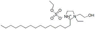 1-ethyl-4,5-dihydro-1-(2-hydroxyethyl)-2-pentadecyl-1H-imidazolium ethyl sulphate Struktur