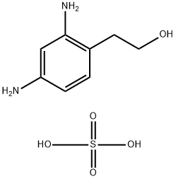 4-(2-hydroxyethyl)-m-phenylenediammonium sulphate Struktur