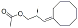 3-cyclooctylidene-2-methylpropyl acetate Struktur