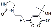 2-hydroxyisopropyl 4-oxo-4-[[2-(2-oxoimidazolidin-1-yl)ethyl]amino]isocrotonate Struktur