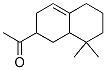 1-(1,2,3,5,6,7,8,8a-octahydro-8,8-dimethyl-2-naphthyl)ethan-1-one Struktur