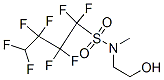 1,1,2,2,3,3,4,4-octafluoro-N-(2-hydroxyethyl)-N-methylbutane-1-sulphonamide Struktur