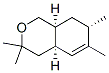 (4aalpha,7aalpha,8aalpha)-3,4,4a,7,8,8a-hexahydro-3,3,6,7-tetramethyl-1H-2-benzopyran Struktur