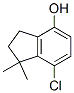 7-chloro-1,1-dimethylindan-4-ol Struktur