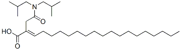 2-[2-[bis(2-methylpropyl)amino]-2-oxoethyl]icosenoic acid Struktur