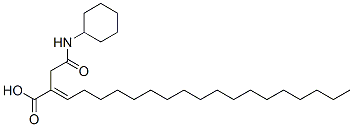 2-[2-(cyclohexylamino)-2-oxoethyl]icosenoic acid Struktur