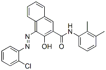 4-[(2-chlorophenyl)azo]-N-(dimethylphenyl)-3-hydroxynaphthalene-2-carboxamide Struktur