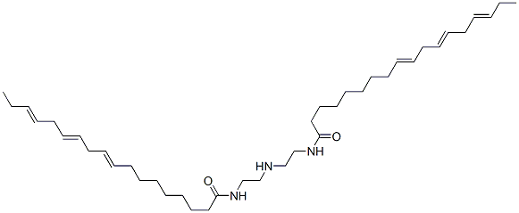 N,N'-(iminodi-2,1-ethanediyl)bis(9,12,15-octadecatrienamide) Struktur