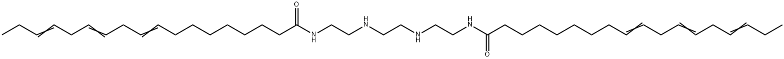 N,N'-[1,2-ethanediylbis(imino-2,1-ethanediyl)]bis(9,12,15-octadecatrienamide) Struktur