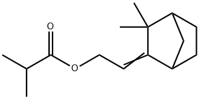 2-(3,3-dimethylbicyclo[2.2.1]hept-2-ylidene)ethyl isobutyrate Struktur