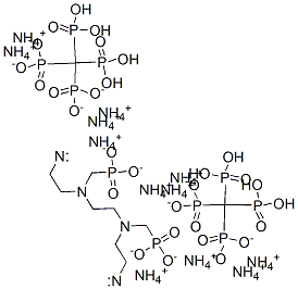 dodecaammonium [ethane-1,2-diylbis[[(phosphonatomethyl)imino]ethane-2,1-diylnitrilobis(methylene)]]tetrakisphosphonate  Struktur