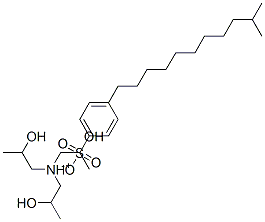 tris(2-hydroxypropyl)ammonium p-isododecylbenzenesulphonate Struktur