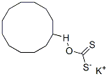 O-cyclododecyl hydrogen dithiocarbonate , potassium salt  Struktur