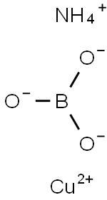 orthoboric acid, ammonium copper salt Struktur