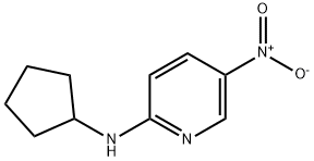 N-cyclopentyl-5-nitropyridin-2-amine Struktur