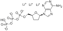 2',3'-DIDEOXYADENOSINE-5'-TRIPHOSPHATE LITHIUM SALT Struktur