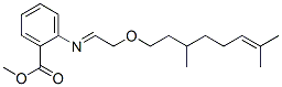 methyl 2-[[2-[(3,7-dimethyl-6-octenyl)oxy]ethylidene]amino]benzoate Struktur