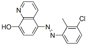 5-[(3-chloro-o-tolyl)azo]quinolin-8-ol Struktur