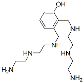 2,3-bis[[[2-[(2-aminoethyl)amino]ethyl]amino]methyl]phenol  Struktur