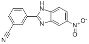 3-(5-NITRO-1H-BENZIMIDAZOL-2-YL)BENZONITRILE Struktur