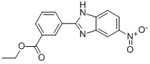 3-(5-NITRO-1H-BENZIMIDAZOL-2-YL)BENZOIC ACID ETHYL ESTER Struktur