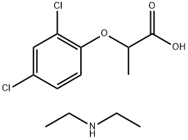 diethylammonium 2-(2,4-dichlorophenoxy)propionate Struktur