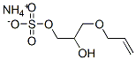 ammonium 3-(allyloxy)-2-hydroxypropyl sulphate Struktur