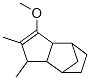 3a,4,5,6,7,7a-hexahydromethoxydimethyl-4,7-methano-1H-indene  Struktur