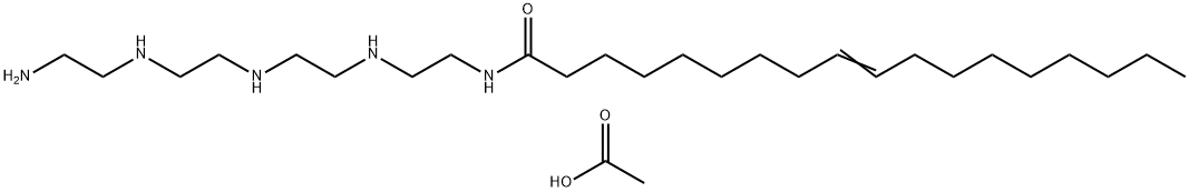 N-[2-[[2-[[2-[(2-aminoethyl)amino]ethyl]amino]ethyl]amino]ethyl]octadec-9-enamide monoacetate Struktur