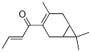 1-(4,7,7-trimethylbicyclo[4.1.0]hept-3-en-3-yl)-2-buten-1-one Struktur