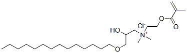 [2-hydroxy-3-(tetradecyloxy)propyl]dimethyl[2-[(2-methyl-1-oxoallyl)oxy]ethyl]ammonium chloride Struktur